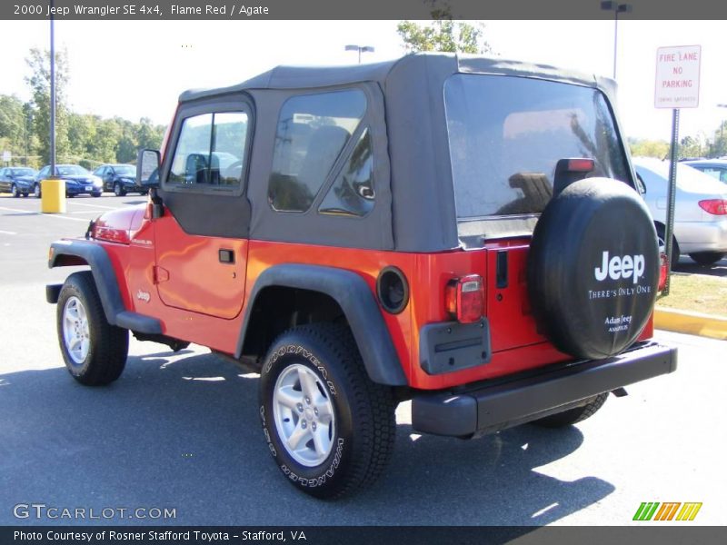 Flame Red / Agate 2000 Jeep Wrangler SE 4x4