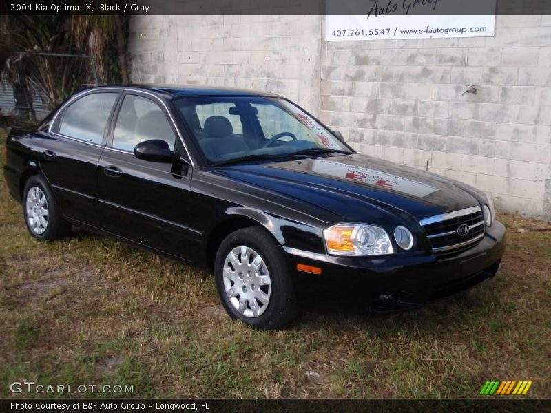 Black / Gray 2004 Kia Optima LX