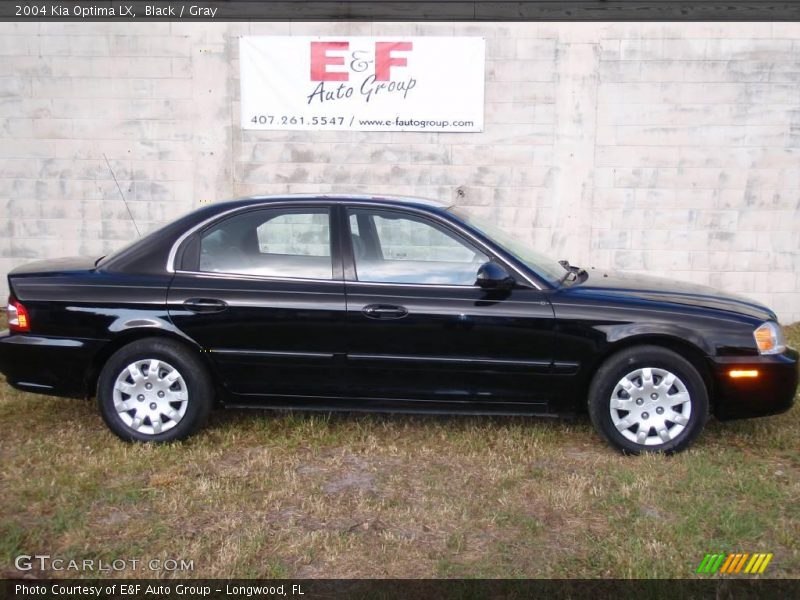 Black / Gray 2004 Kia Optima LX