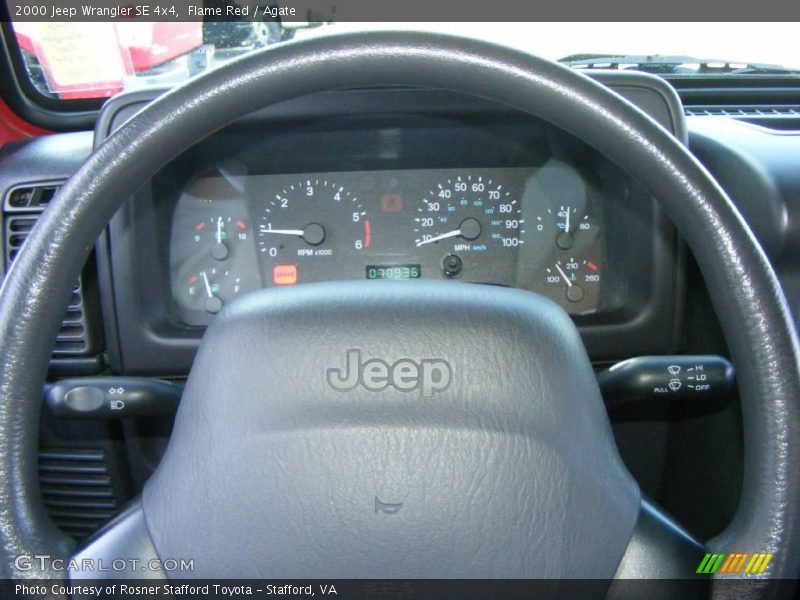 Flame Red / Agate 2000 Jeep Wrangler SE 4x4