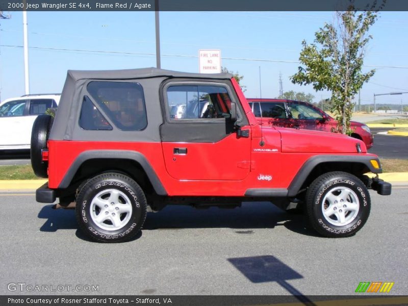 Flame Red / Agate 2000 Jeep Wrangler SE 4x4