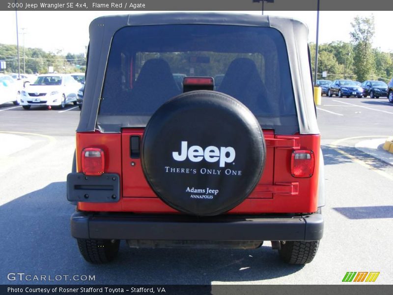 Flame Red / Agate 2000 Jeep Wrangler SE 4x4