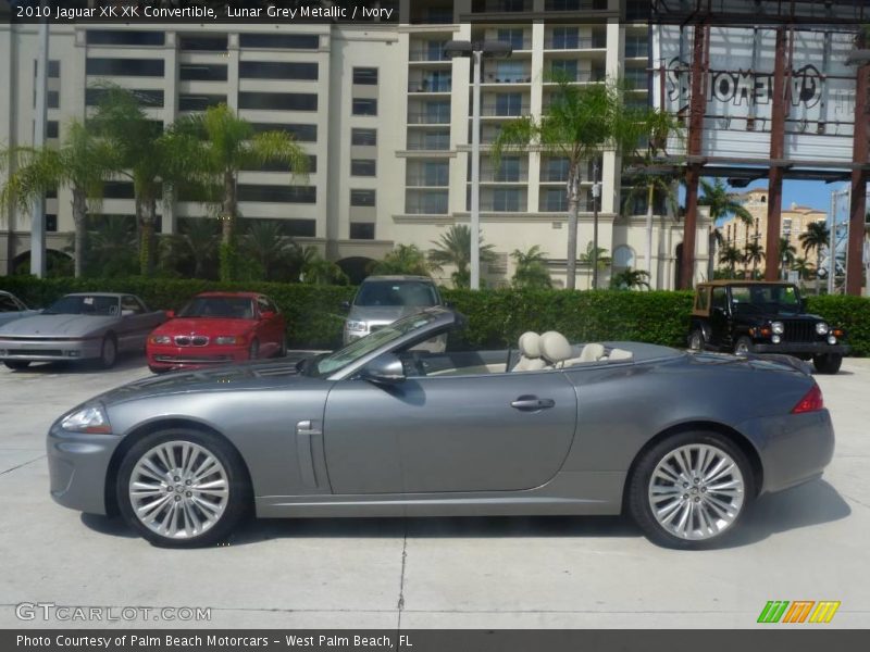 Lunar Grey Metallic / Ivory 2010 Jaguar XK XK Convertible