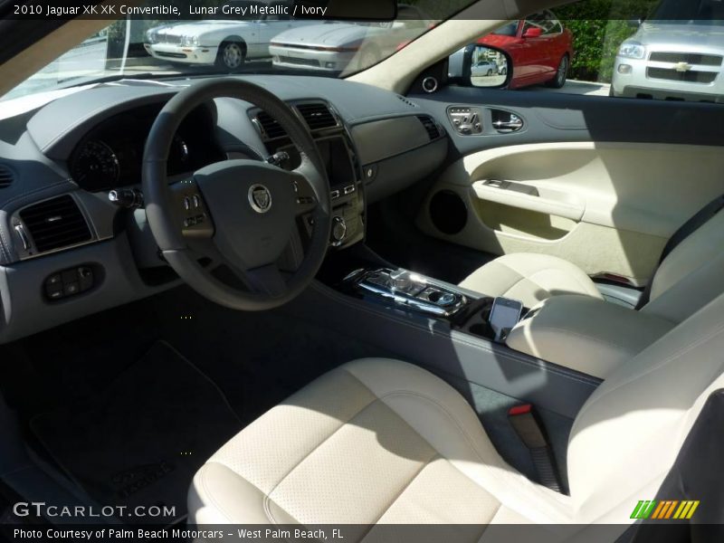Lunar Grey Metallic / Ivory 2010 Jaguar XK XK Convertible