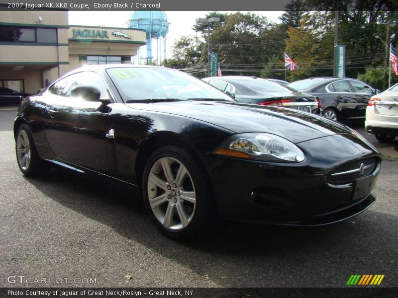 Ebony Black / Charcoal 2007 Jaguar XK XK8 Coupe