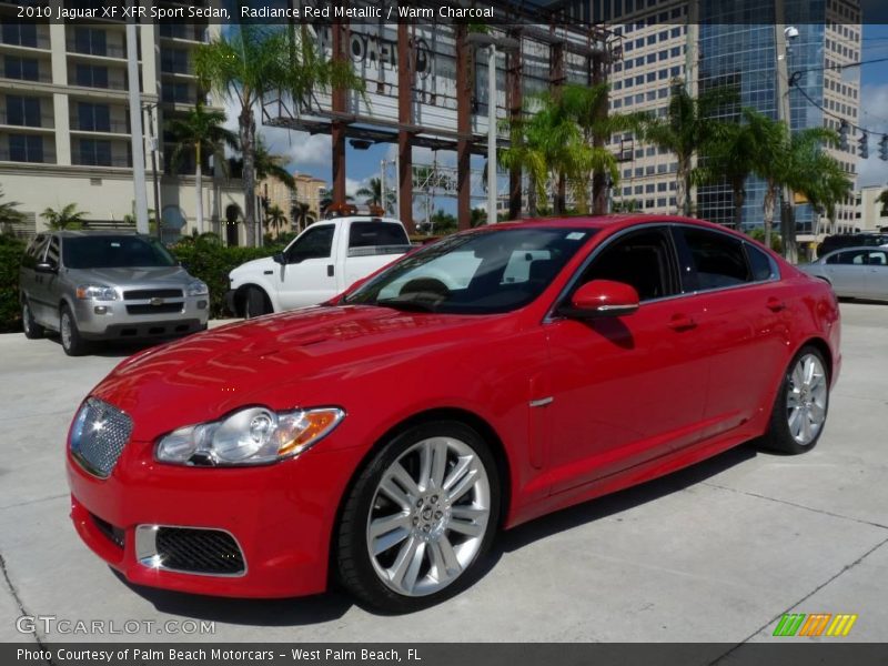 Radiance Red Metallic / Warm Charcoal 2010 Jaguar XF XFR Sport Sedan