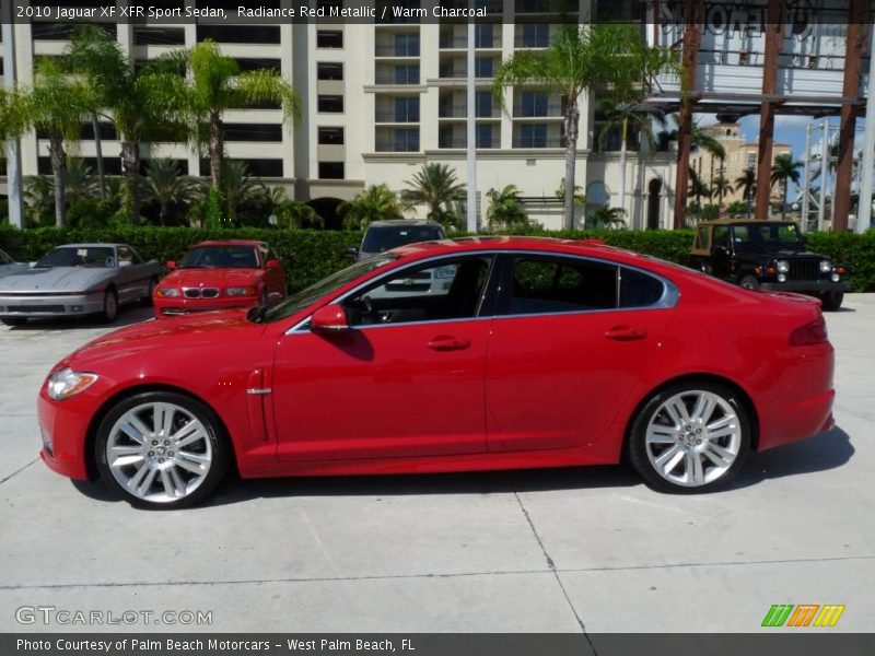 Radiance Red Metallic / Warm Charcoal 2010 Jaguar XF XFR Sport Sedan
