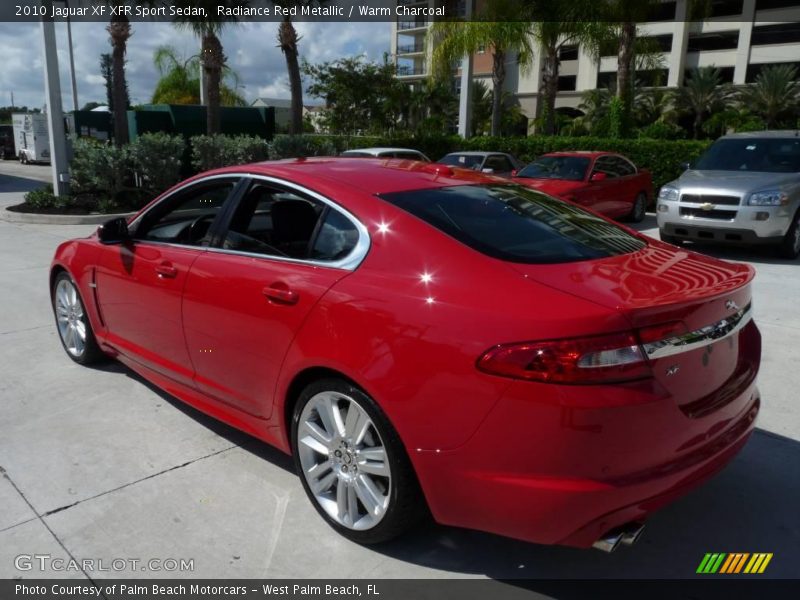 Radiance Red Metallic / Warm Charcoal 2010 Jaguar XF XFR Sport Sedan