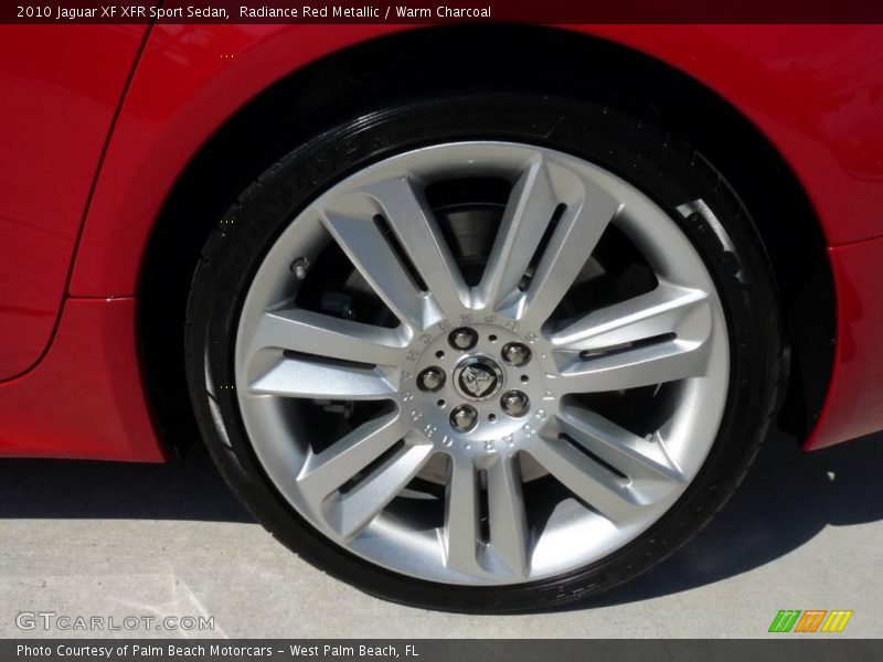 Radiance Red Metallic / Warm Charcoal 2010 Jaguar XF XFR Sport Sedan