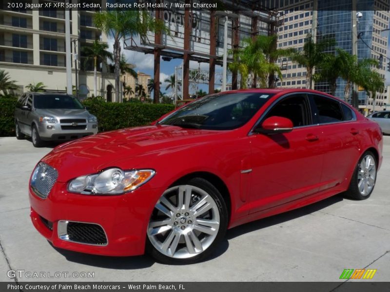 Radiance Red Metallic / Warm Charcoal 2010 Jaguar XF XFR Sport Sedan