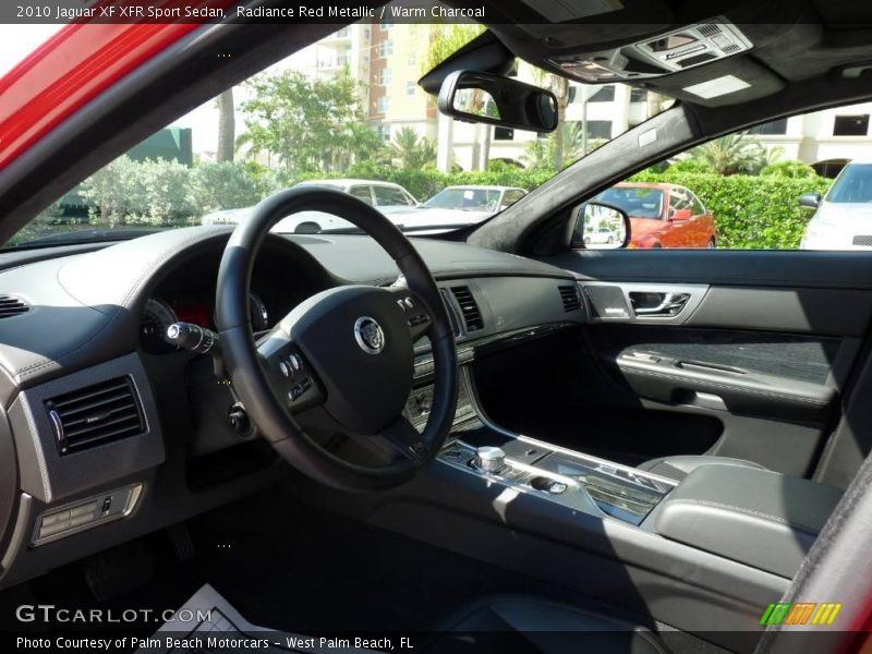 Radiance Red Metallic / Warm Charcoal 2010 Jaguar XF XFR Sport Sedan