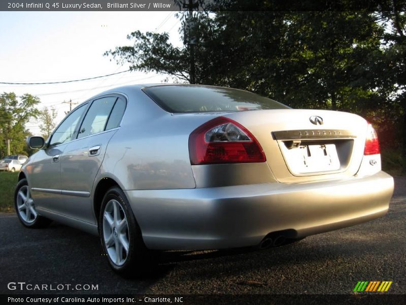 Brilliant Silver / Willow 2004 Infiniti Q 45 Luxury Sedan