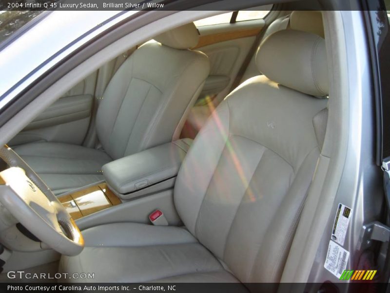Brilliant Silver / Willow 2004 Infiniti Q 45 Luxury Sedan