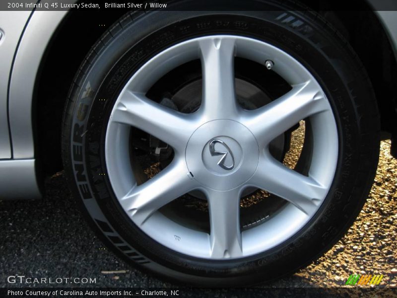 Brilliant Silver / Willow 2004 Infiniti Q 45 Luxury Sedan