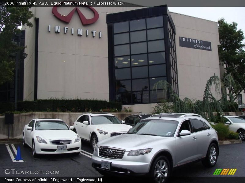 Liquid Platinum Metallic / Espresso/Black 2006 Infiniti FX 45 AWD