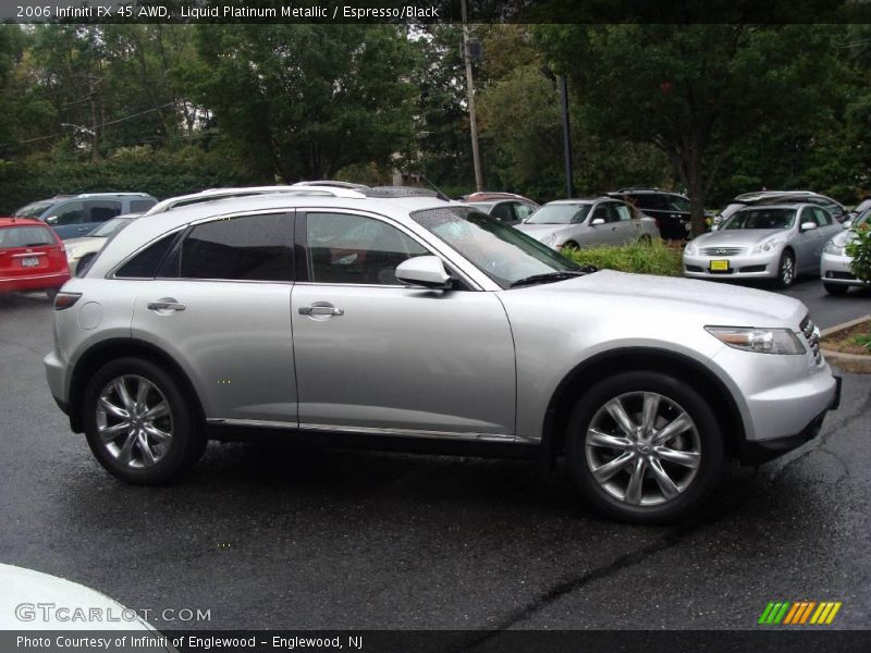 Liquid Platinum Metallic / Espresso/Black 2006 Infiniti FX 45 AWD