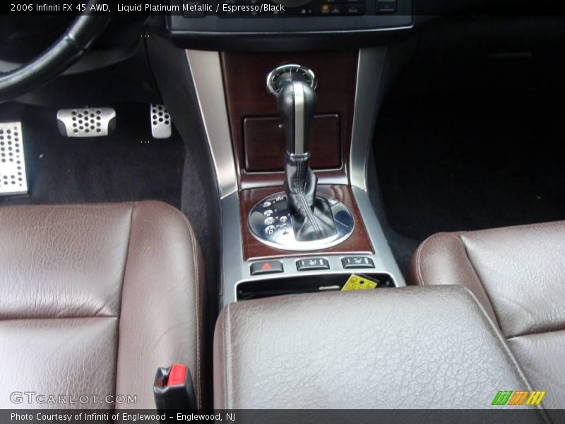 Liquid Platinum Metallic / Espresso/Black 2006 Infiniti FX 45 AWD