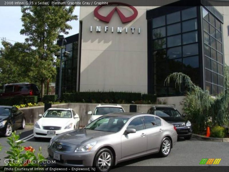 Platinum Graphite Gray / Graphite 2008 Infiniti G 35 x Sedan