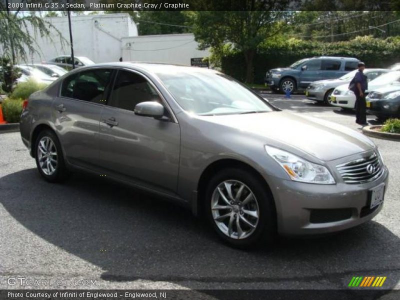 Platinum Graphite Gray / Graphite 2008 Infiniti G 35 x Sedan