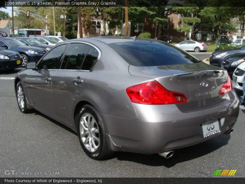 Platinum Graphite Gray / Graphite 2008 Infiniti G 35 x Sedan
