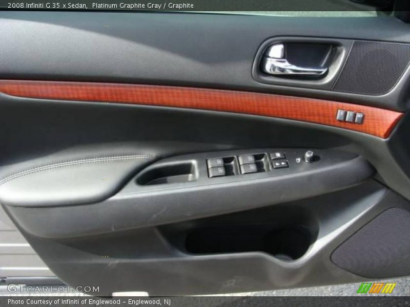 Platinum Graphite Gray / Graphite 2008 Infiniti G 35 x Sedan