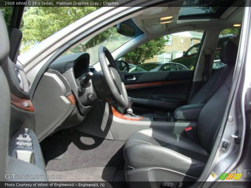 Platinum Graphite Gray / Graphite 2008 Infiniti G 35 x Sedan