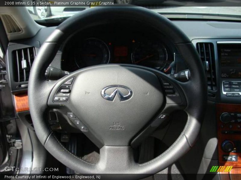 Platinum Graphite Gray / Graphite 2008 Infiniti G 35 x Sedan