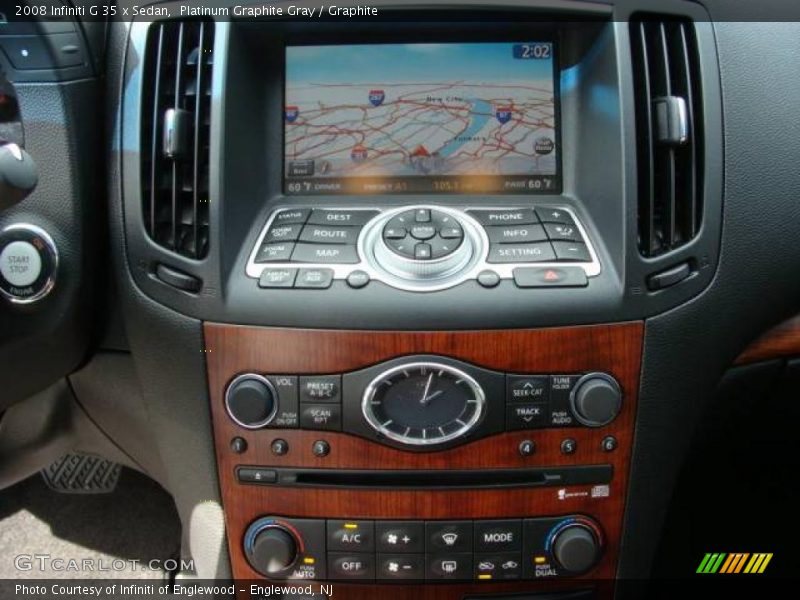 Platinum Graphite Gray / Graphite 2008 Infiniti G 35 x Sedan