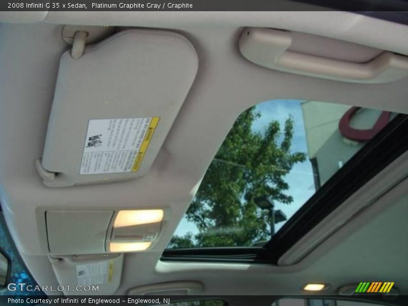 Platinum Graphite Gray / Graphite 2008 Infiniti G 35 x Sedan