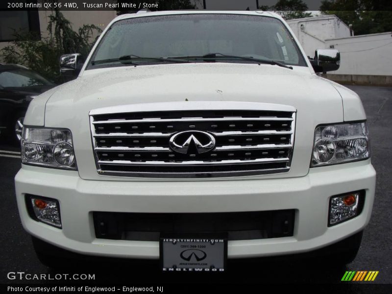 Tuscan Pearl White / Stone 2008 Infiniti QX 56 4WD