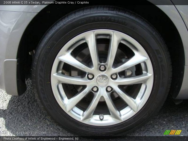 Platinum Graphite Gray / Graphite 2008 Infiniti G 35 x Sedan