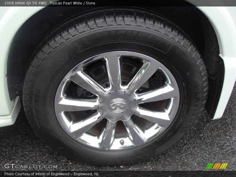 Tuscan Pearl White / Stone 2008 Infiniti QX 56 4WD