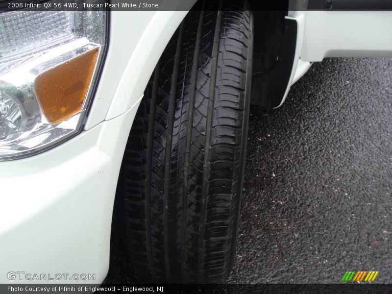 Tuscan Pearl White / Stone 2008 Infiniti QX 56 4WD