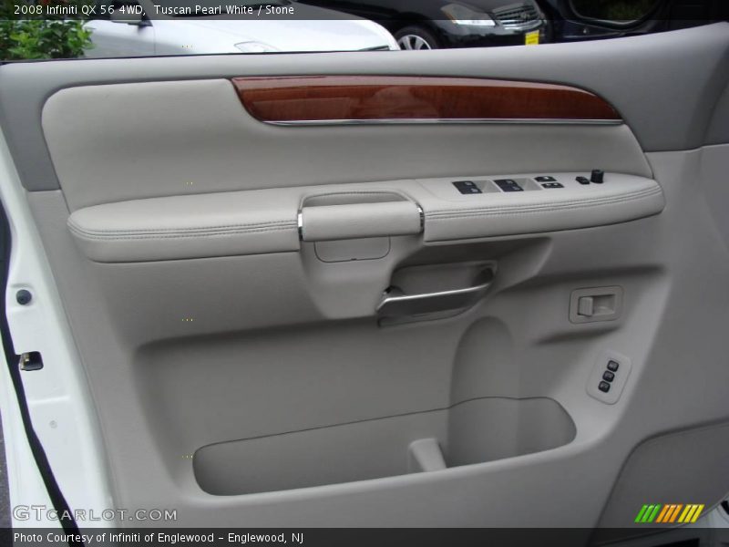 Tuscan Pearl White / Stone 2008 Infiniti QX 56 4WD