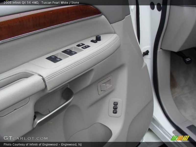 Tuscan Pearl White / Stone 2008 Infiniti QX 56 4WD
