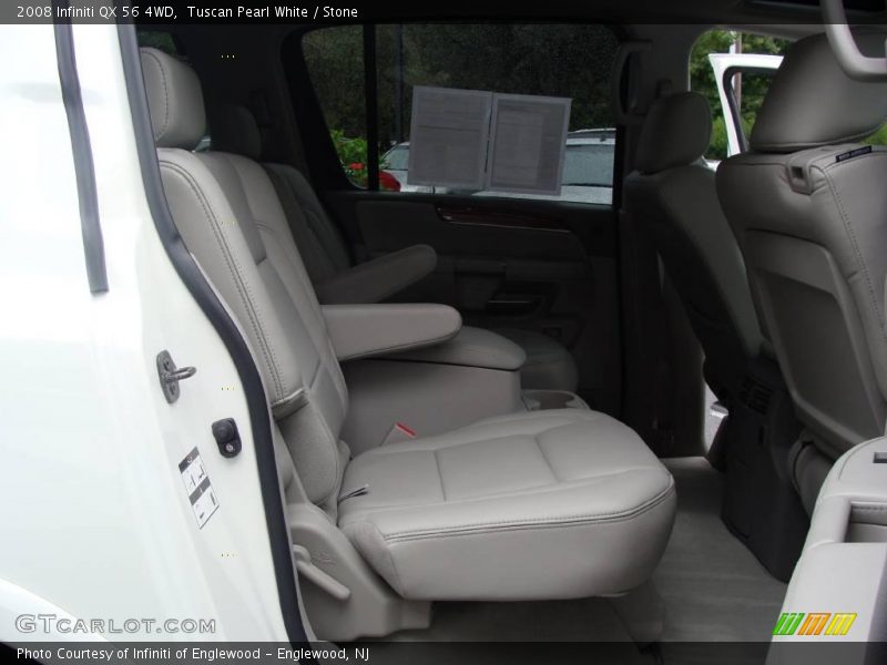 Tuscan Pearl White / Stone 2008 Infiniti QX 56 4WD