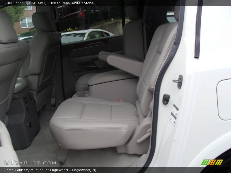 Tuscan Pearl White / Stone 2008 Infiniti QX 56 4WD