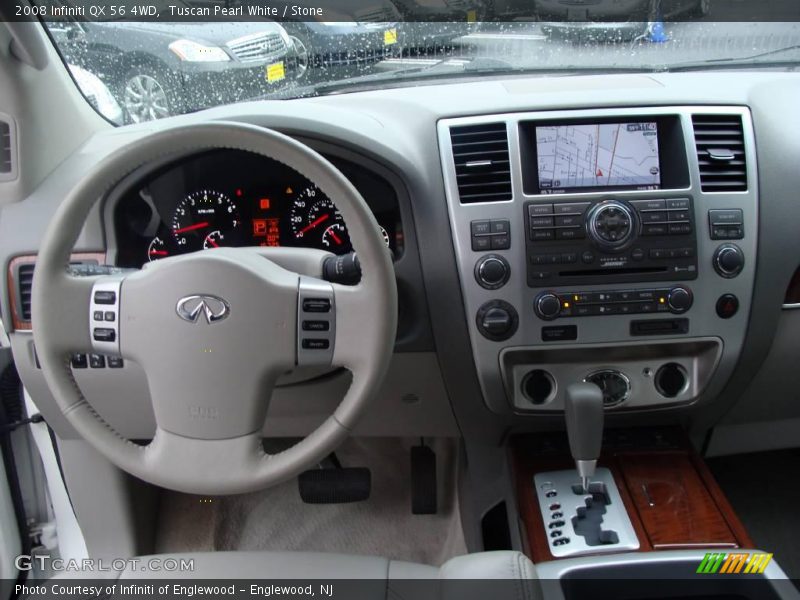 Tuscan Pearl White / Stone 2008 Infiniti QX 56 4WD