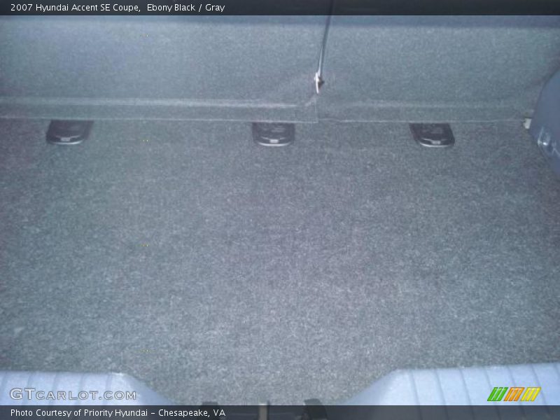 Ebony Black / Gray 2007 Hyundai Accent SE Coupe