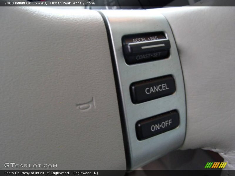 Tuscan Pearl White / Stone 2008 Infiniti QX 56 4WD