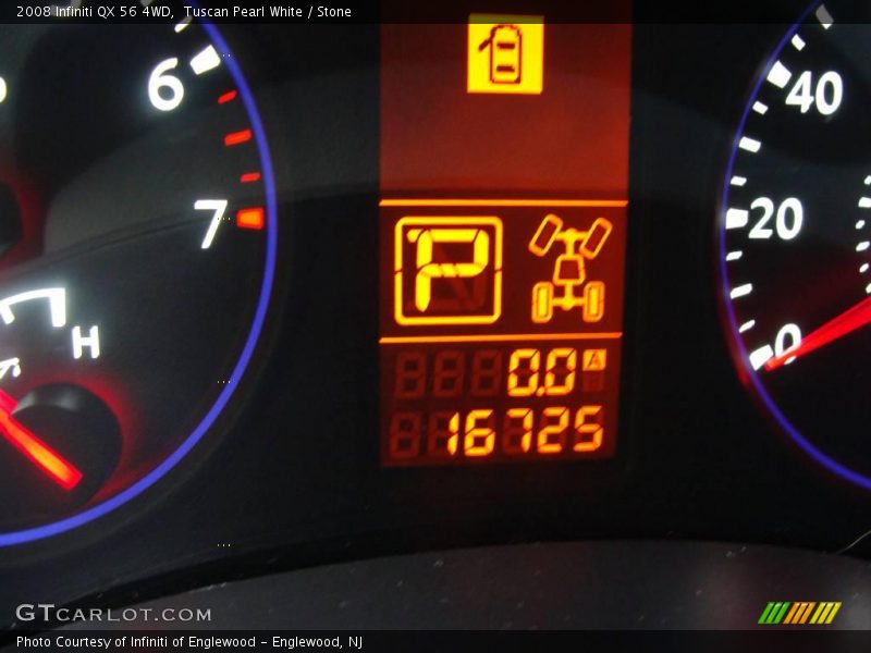 Tuscan Pearl White / Stone 2008 Infiniti QX 56 4WD