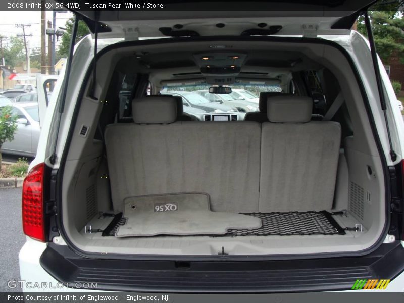 Tuscan Pearl White / Stone 2008 Infiniti QX 56 4WD