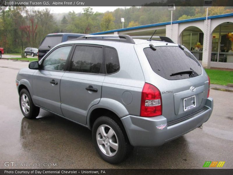 Alpine Frost / Gray 2008 Hyundai Tucson GLS