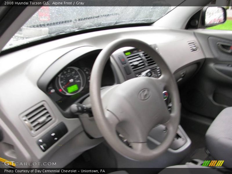 Alpine Frost / Gray 2008 Hyundai Tucson GLS