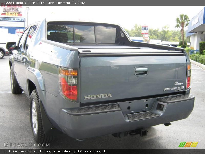 Steel Blue Metallic / Gray 2008 Honda Ridgeline RTX