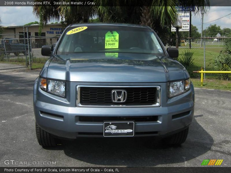 Steel Blue Metallic / Gray 2008 Honda Ridgeline RTX