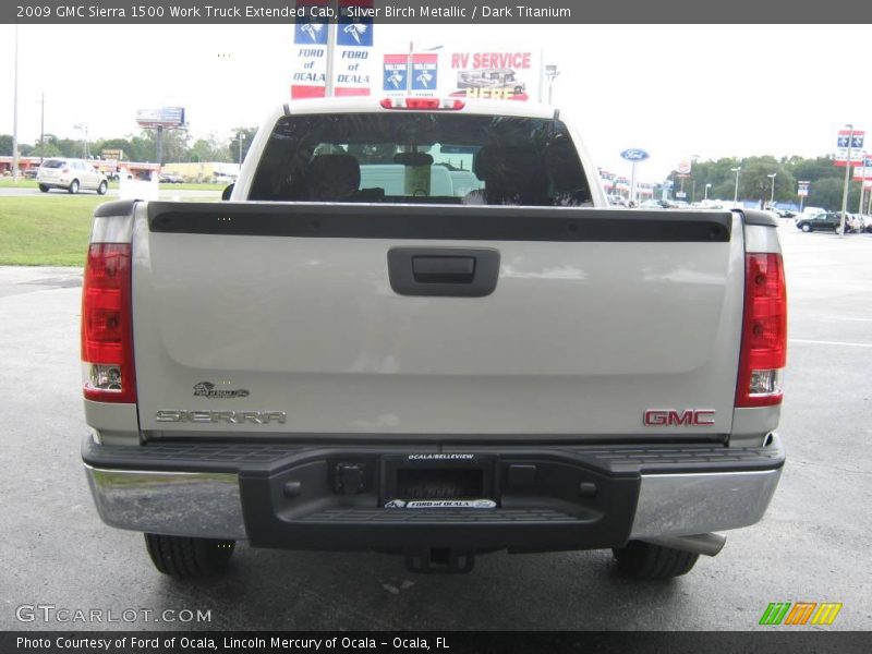 Silver Birch Metallic / Dark Titanium 2009 GMC Sierra 1500 Work Truck Extended Cab