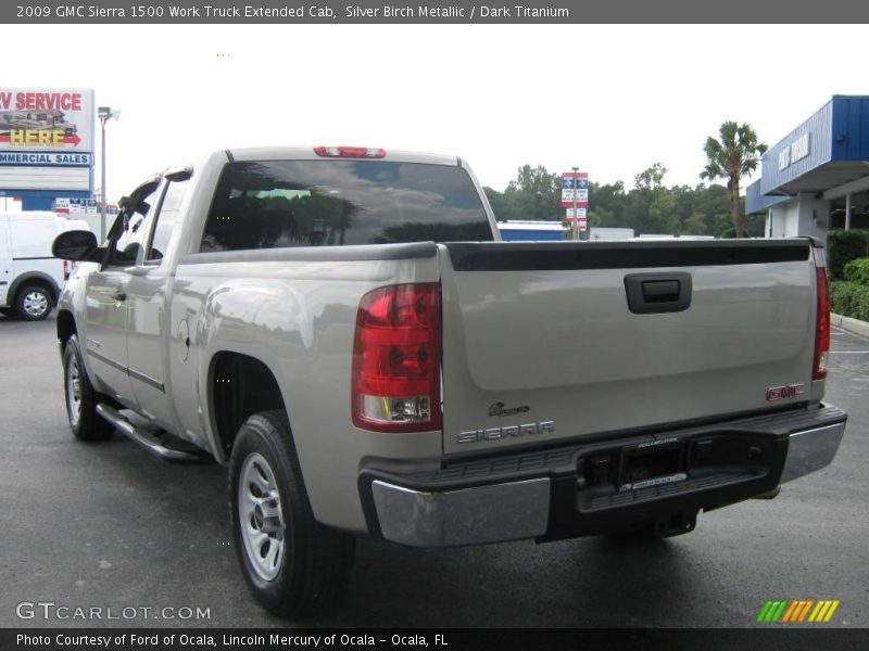 Silver Birch Metallic / Dark Titanium 2009 GMC Sierra 1500 Work Truck Extended Cab