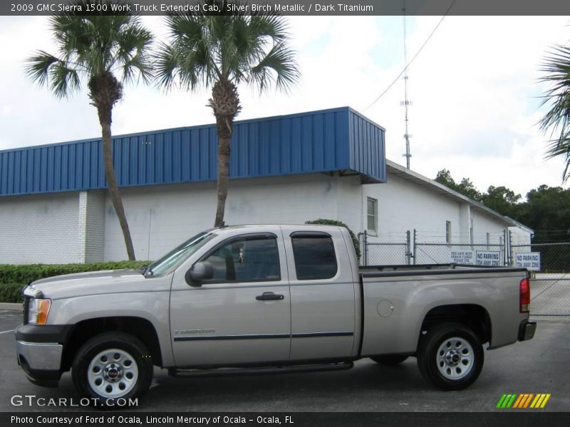 Silver Birch Metallic / Dark Titanium 2009 GMC Sierra 1500 Work Truck Extended Cab