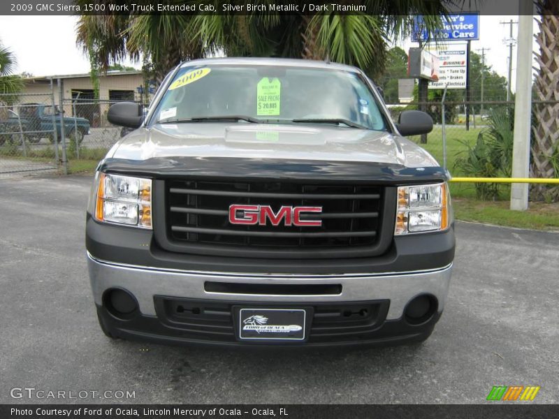Silver Birch Metallic / Dark Titanium 2009 GMC Sierra 1500 Work Truck Extended Cab